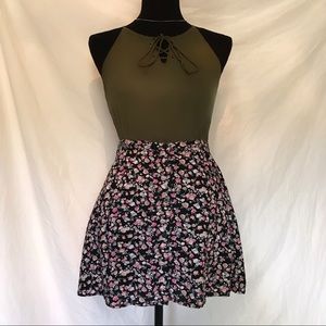 Divided - Floral Skater Skirt